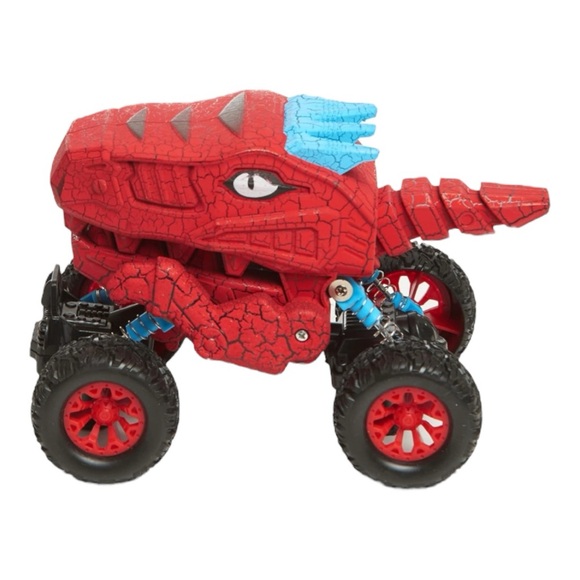Dinosaur Monster Truck Toy Cars - Dino 4 Wheel Cars for Toddlers - Picture 5 of 11